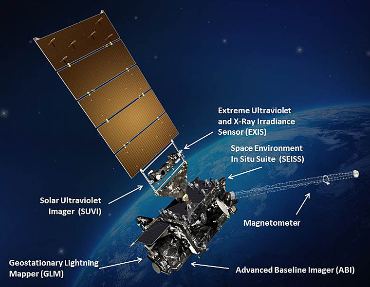 The latest GOES satellites have many high-tech features to advance the science of meteorology. Image: NOAA