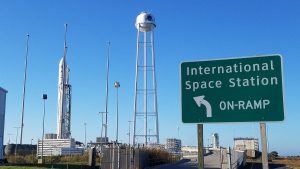 Launch pad at NASA's Wallops Flight Facility on the east coast of Virginia. Orbital ATK is planning to launch additional rockets here later this summer. Photo: Weatherboy 