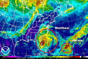 Hurricane Matthew was a large system with widespread impacts during the 2016 Atlantic Hurricane Season.