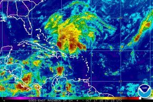 Current satellite image of the Caribbean. 10/17/16 2pm