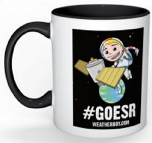 Want a FREE Weatherboy Mug to celebrate the launch of GOES-R?