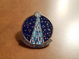 Season Pass holders that came out for the kick-off of the 2016 Holidays in Space show were gifted these commemorative pins from the Space Center.