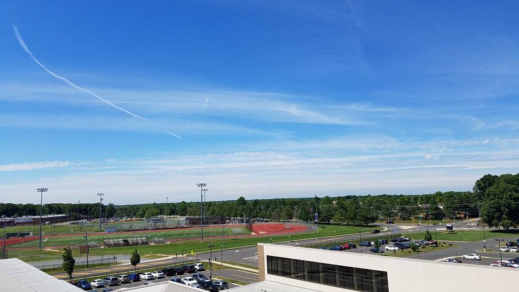 The location of the Monroe Township, Middlesex County, NJ BloomSky provides a view of the western sky from Monroe Township's High School and looks out to the Monroe Township Municipal Complex.