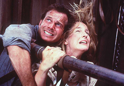 Bill Paxton appeared alongside actress Helen Hunt in the 1996 motion picture, "Twister." Photo: Warner Brothers Pictures