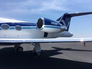 The Gulfstream IV in NOAA's fleet collects data used for future analysis and research. Photograph: Weatherboy