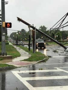 Emily Reid posted this picture of storm damage in Browns Mills, NJ onto the Weatherboy Facebook Page.