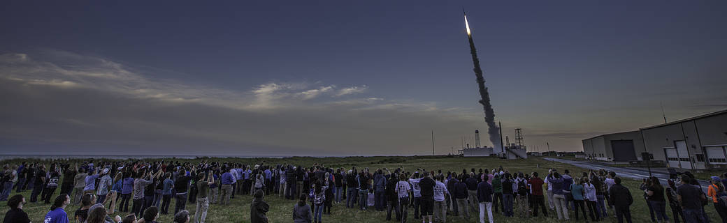 A rocket lifts off from NASA's Wallops Flight Facility on the Atlantic coast of Virginia. Photo: NASA