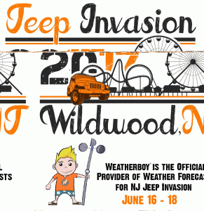 Weatherboy is the official weather forecast provider for the NJ Jeep Invasion.