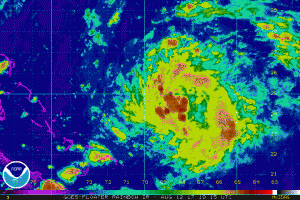 Tropical Depression #8 has formed. Image: NOAA