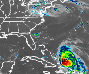 GOES-16 satellite view of Hurricane Maria. Image: NOAA