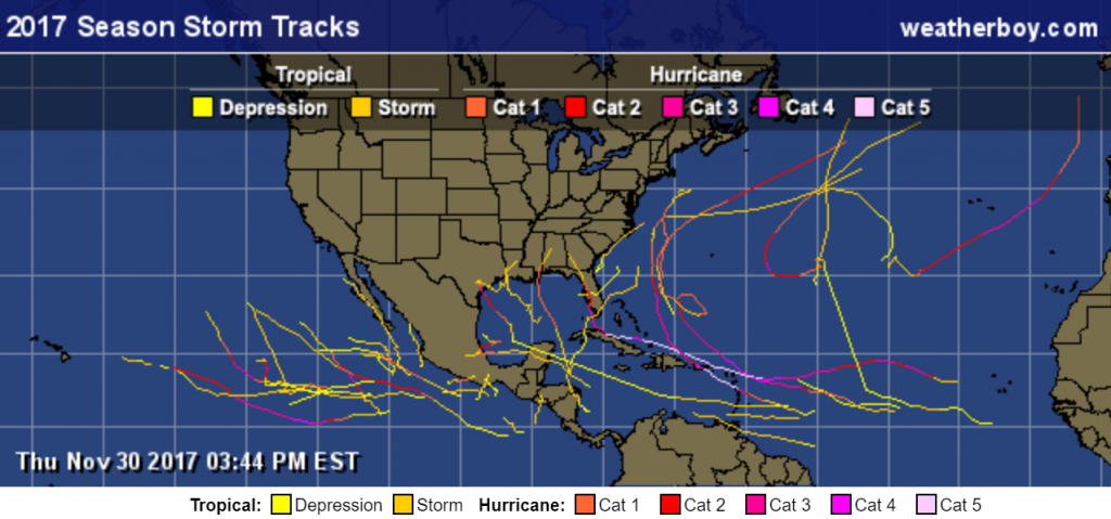 2017 Hurricane Season Ends