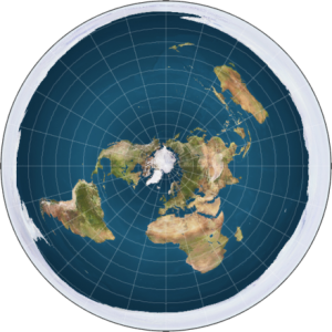 Flat Earthers believe the Earth is flat, surrounded by a wall of ice we know as Antarctica.