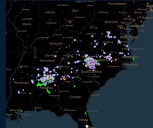 The mPing app shows observations after the latest winter storm. Image: mPing/NSSL
