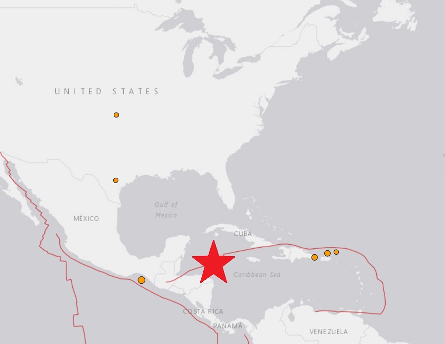 A strong 7.8 quake struck the Caribbean, triggering a Tsunami Advisory for Puerto Rico and the US Virgin Islands. Image: USGS
