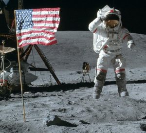 John Young was one of a few to walk on the surface of the Moon. Image: NASA