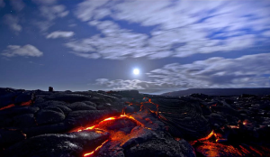 Sean King became famous for his lava photography. Photograph: Sean King