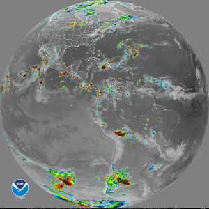 There are no typhoons or hurricanes anywhere around the world at this time. Image: NOAA