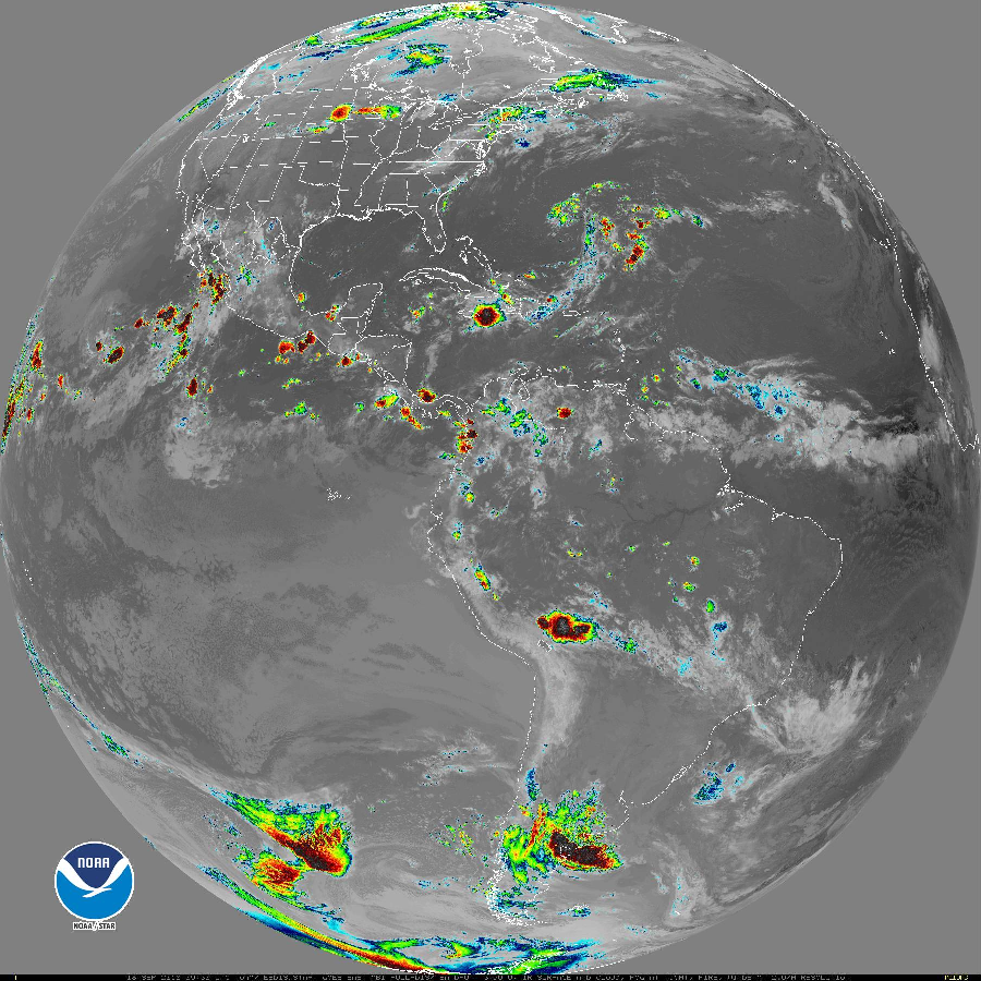 There are no typhoons or hurricanes anywhere around the world at this time. Image: NOAA