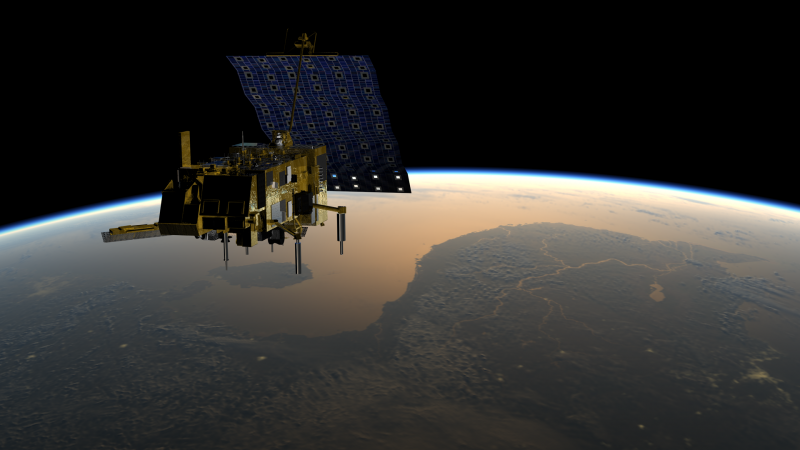 Artist rendering of the Metop-C weather satellite in space. Image: EUMESTAT