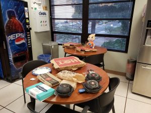 A Weatherboy meteorologist flew to this National Weather Service office to provide dinner for the meteorologists there. Image: Weatherboy