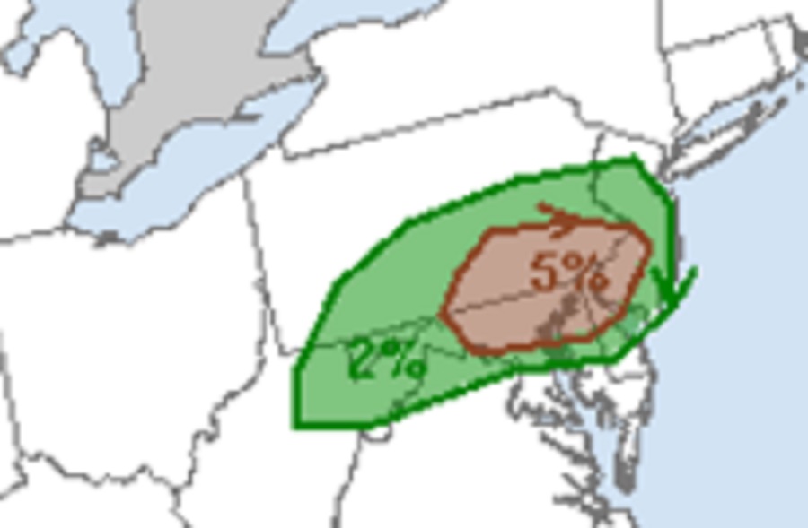Severe Weather & Tornado Threat Return to Mid Atlantic