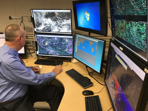 Ken Graham, the Director of the National Hurricane Center, shows us the latest imagery in the tropical Atlantic. Image: Weatherboy