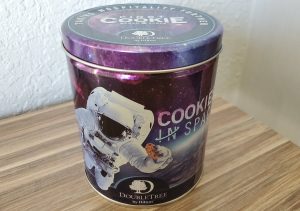 "Cookies in Space"; DoubleTree is providing their already-baked chocolate chip cookies to ISS astronauts to enjoy above/beyond what is being baked in the experimental oven. Image: Weatherboy
