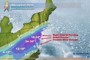 Meteorologists, including those with Weatherboy, were able to provide ample warning about the blizzard many days in advance.  Image: weatherboy.com