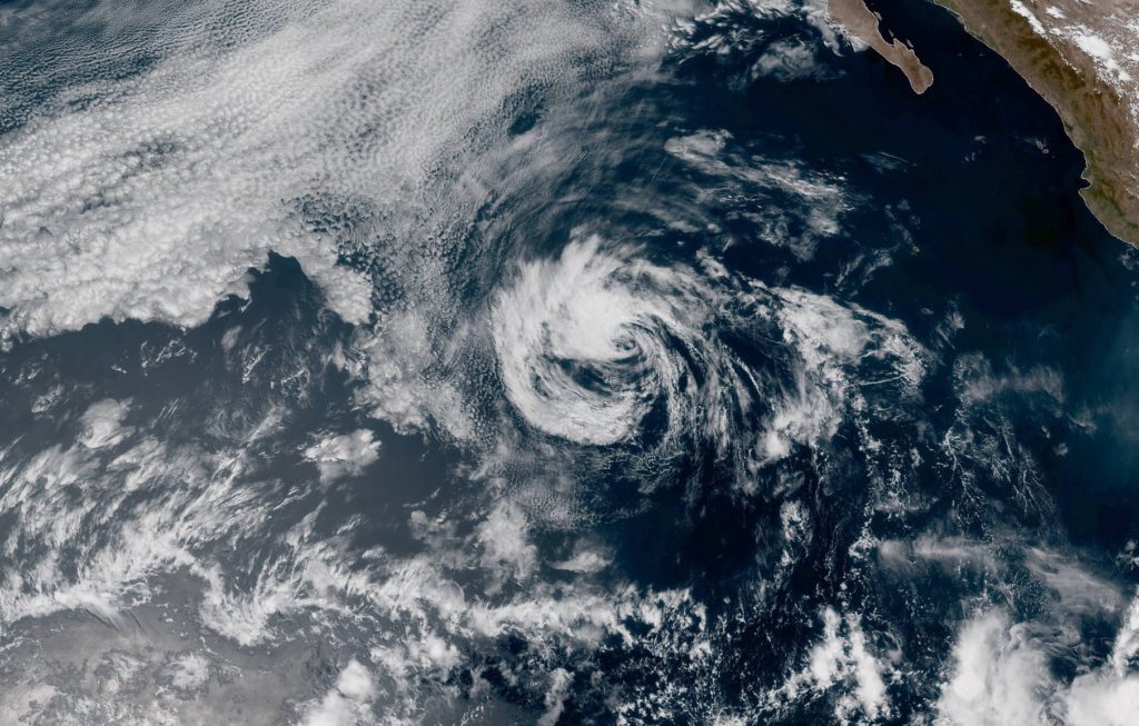 Tropical Depression 1E has degenerated in the Pacific. Image: NOAA