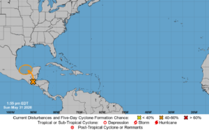 A system could form in the coming days in the Gulf of Mexico. Image: NHC