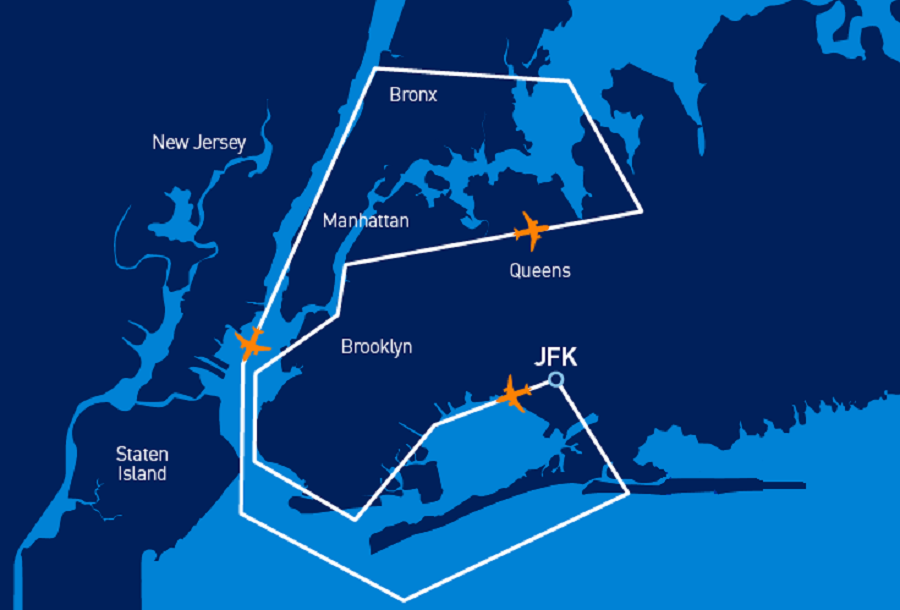 Jet Blue is planning to fly their aircraft low around the New York City metro area this evening.  Image: Jet Blue