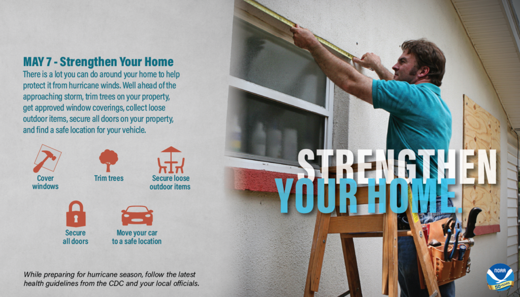 Government agencies want you to see how strong your home is before hurricane season begins. Image: NWS