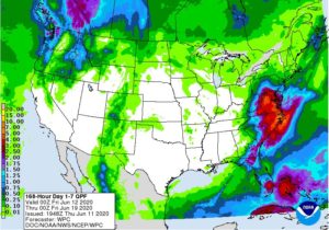 A heavy rain event could cause flooding problems in the eastern U.S. next week. Image: NWS