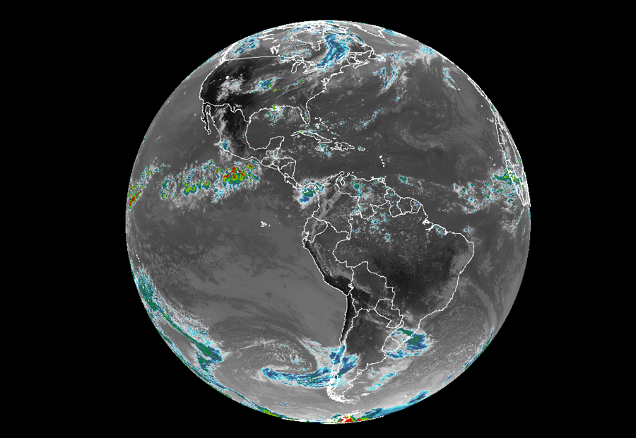 Quiet globe: there are no tropical cyclones anywhere in the world. Image: NOAA