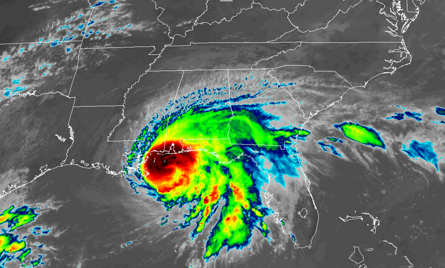 Latest satellite view of Hurricane Sally. Image: NOAA