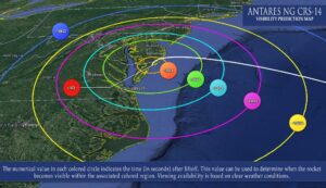 A rocket launching from the NASA Wallops Spaceport in Virginia could be visible across a heavily populated region of the east coast later this month Image: NASA Wallops