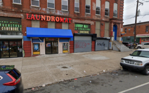 A man was shot outside this laundromat while shoveling snow last week. Image: Google