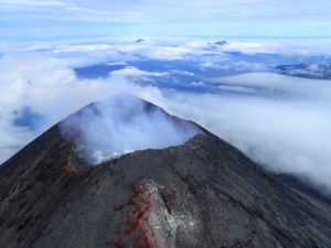 The Cleveland Volcano is showing signs of unrest. Image: Max Kaufman / Alaska Volcano Observatory / University of Alaska Fairbanks, Geophysical Institute
