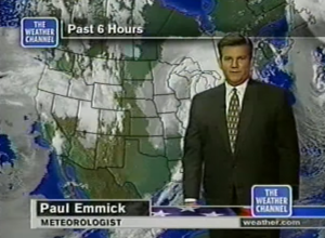 Paul Emmick was an on-camera meteorologist with The Weather Channel from 1996 to 2003. Image: The Weather Channel