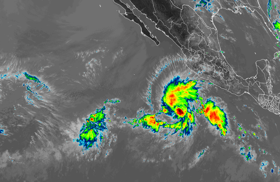 Tropical Storm Blanca has formed, the second named storm for the Eastern Pacific Hurricane Season which started on May 15. Image: NOAA