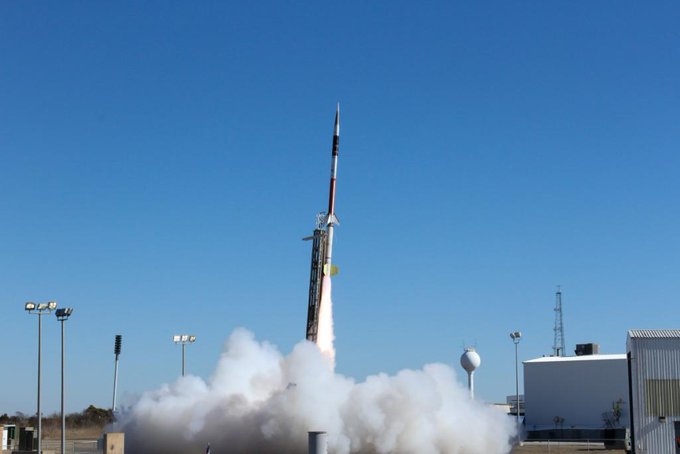 A Terrier-Improved Malemute sounding rocket lifts-off from its launchpad. Image: NASA Wallops