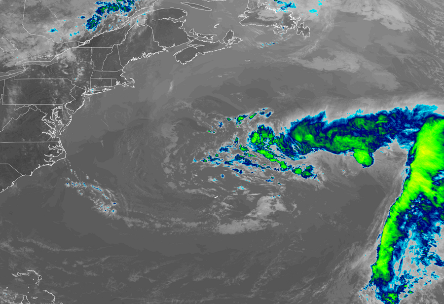 A disturbance in the Atlantic is expected to become the first storm of the 2021 Atlantic Hurricane Season. Image: NOAA