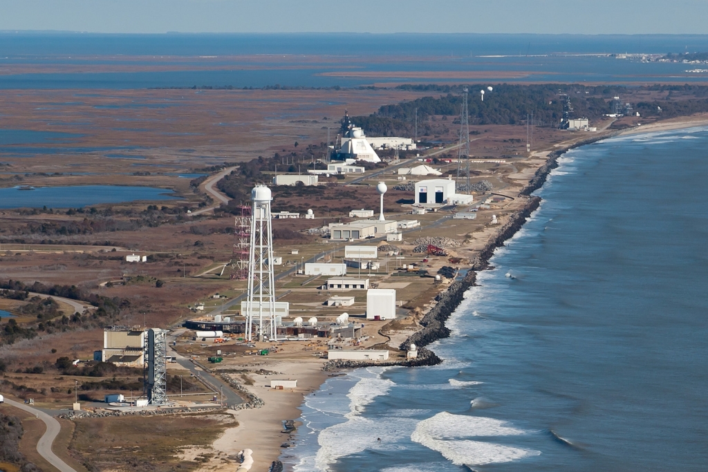 NASA Goddard Space Flight Center's Wallops Flight Facility, located on Virginia's Eastern Shore, was established in 1945 by the National Advisory Committee for Aeronautics, as a center for aeronautic research. Wallops is now NASA's principal facility for management and implementation of suborbital research programs. Image: NASA