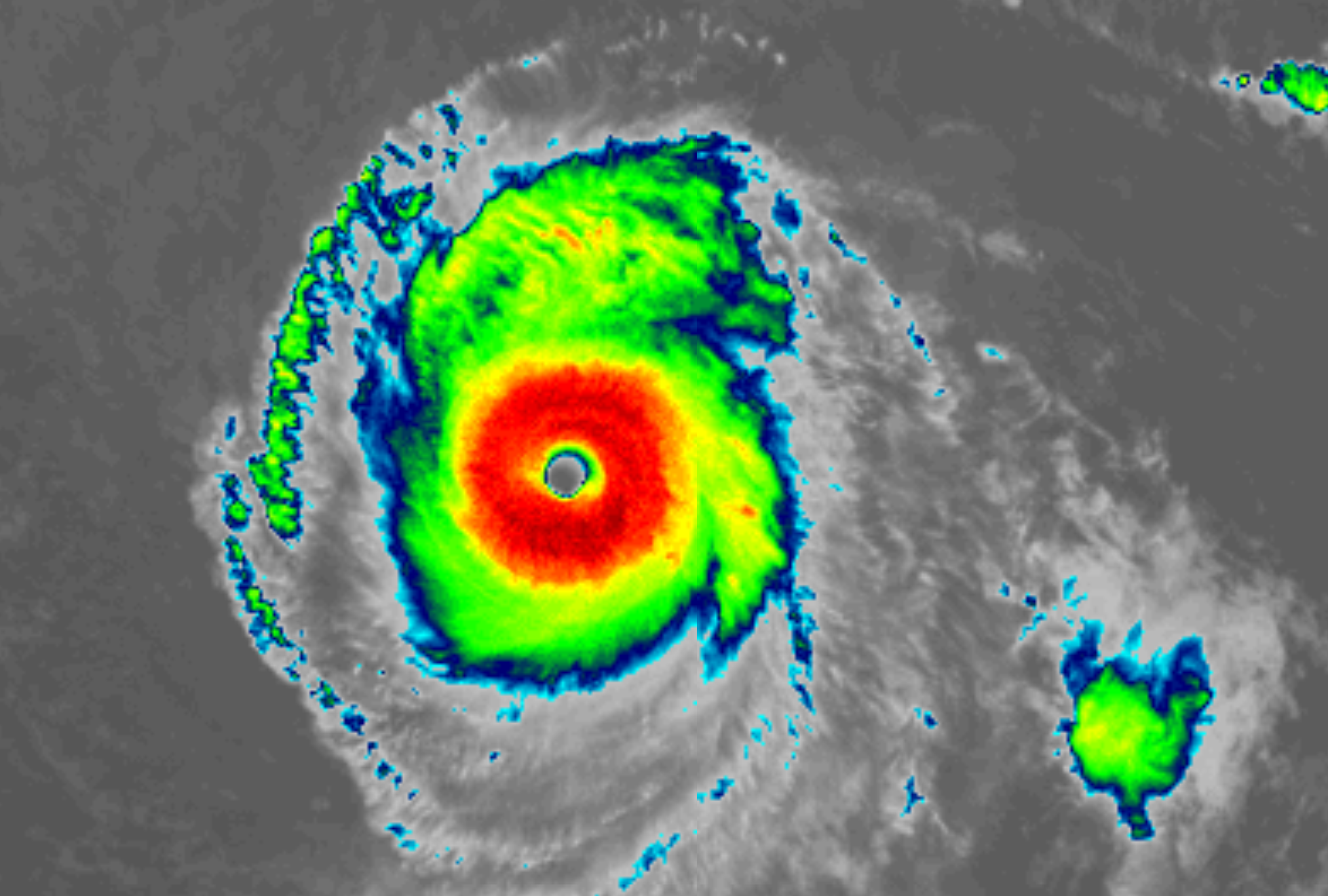 The GOES-West satellite view of Hurricane Felicia snapped moments ago. Image: NOAA