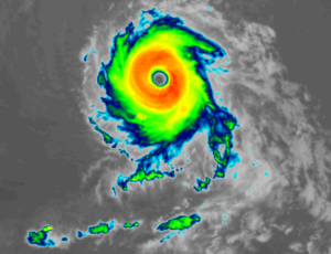 Major Hurricane Felicia has a well defined eye. Image: NOAA