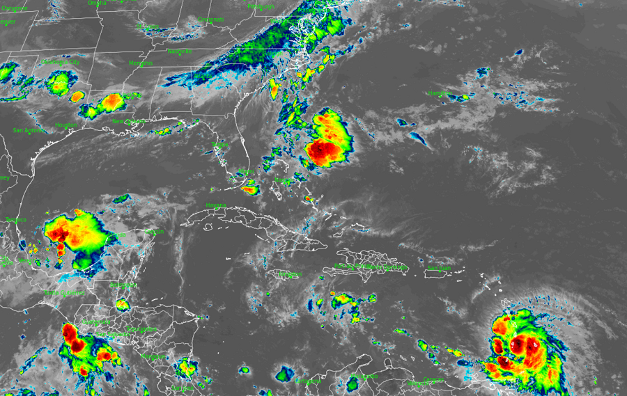 Current GOES-East Weather Satellite view of Hurricane Elsa approaching the islands in the Caribbean. Image: NOAA