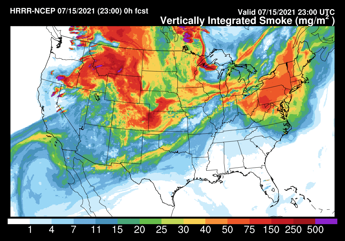 Red Sky Alert: Smoke Smothers U.S.