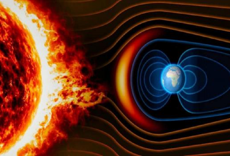 A series of explosions have ejected mass and energy off the surface of the Sun in the last few days; some of that energy could interact with the earth's magnetosphere and create a geomagnetic storm. (Image Not To Scale) Image: SWPC