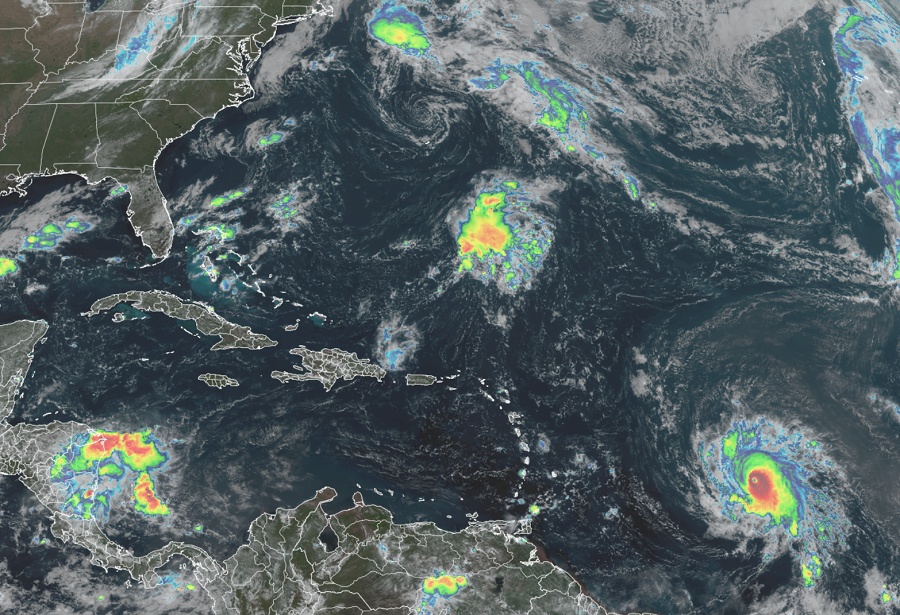 Latest satellite view of Major Hurricane Sam. Image: NOAA