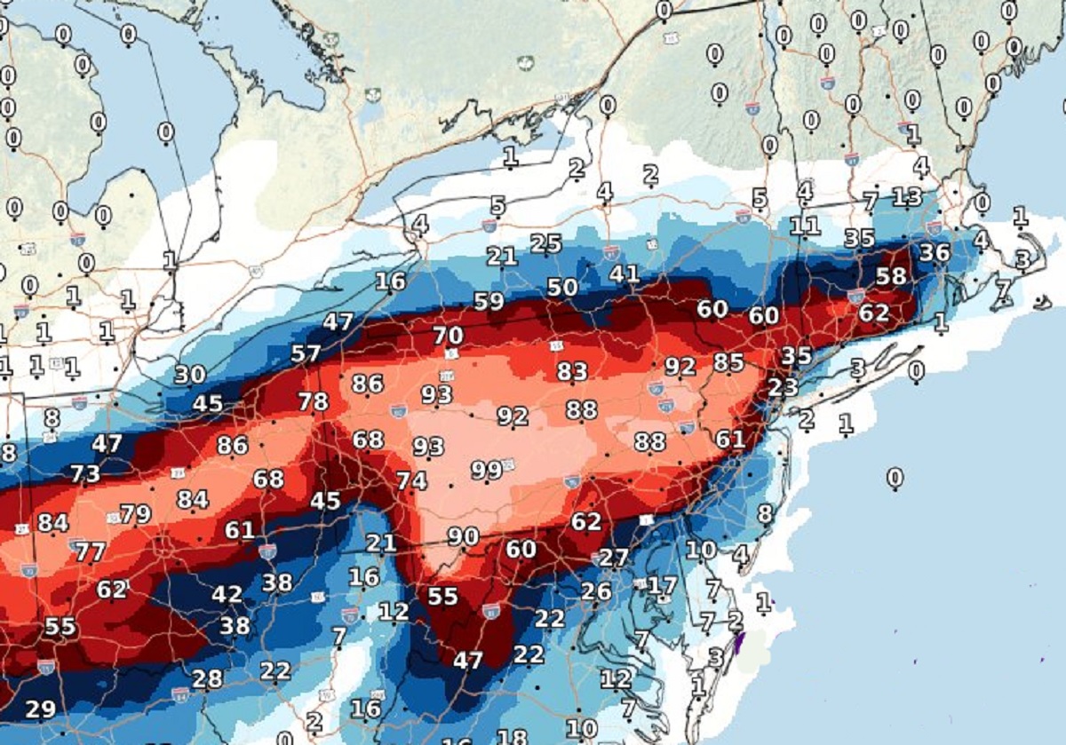 Significant Ice & Snow Likely in Northeast to End Week